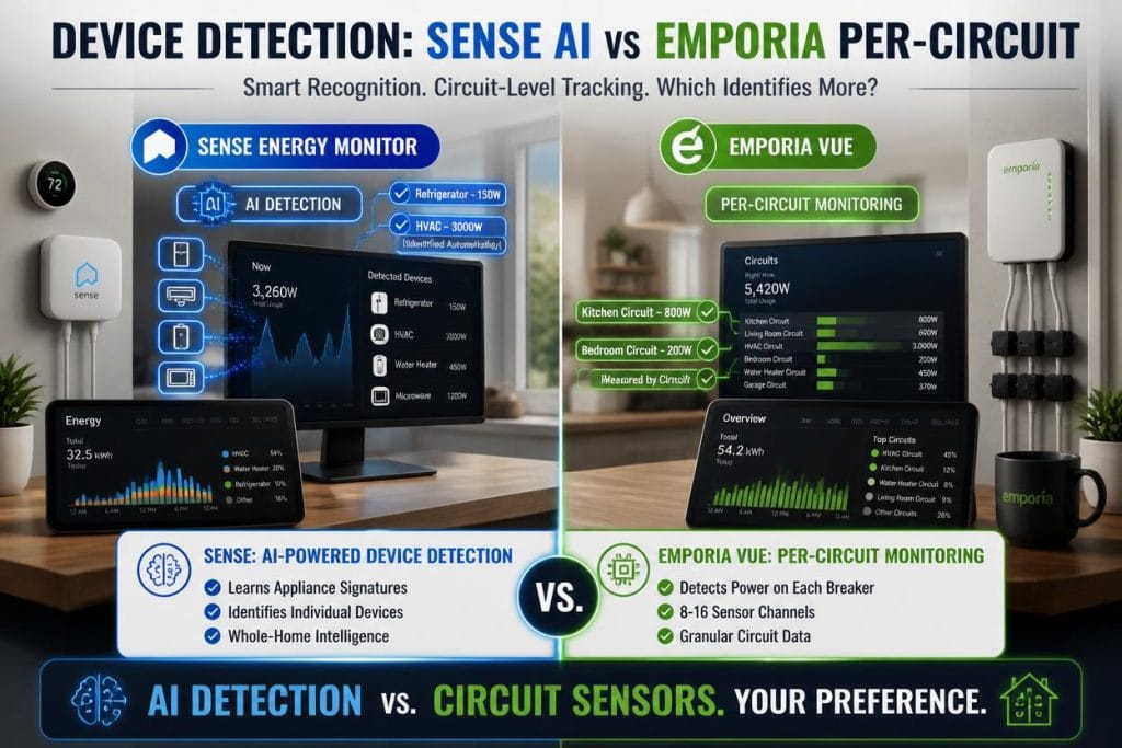 Sense Energy Monitor vs Emporia Vue