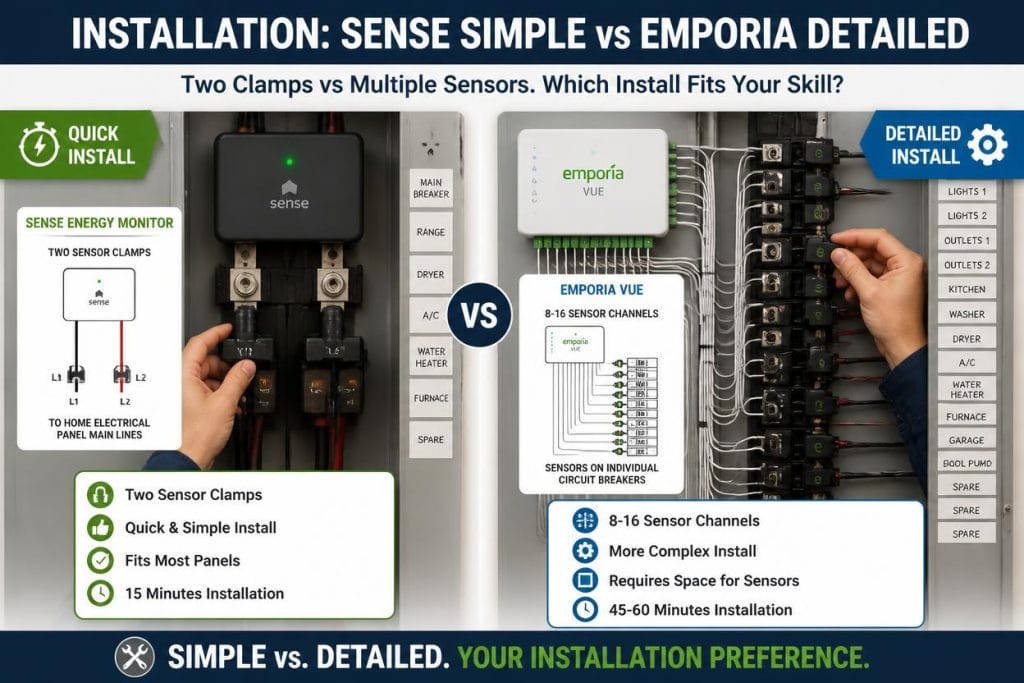Sense Energy Monitor vs Emporia Vue