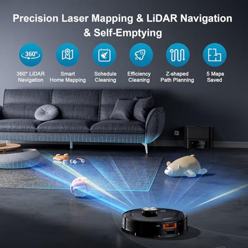 Robot Vacuum Cleaner with Smart Mapping