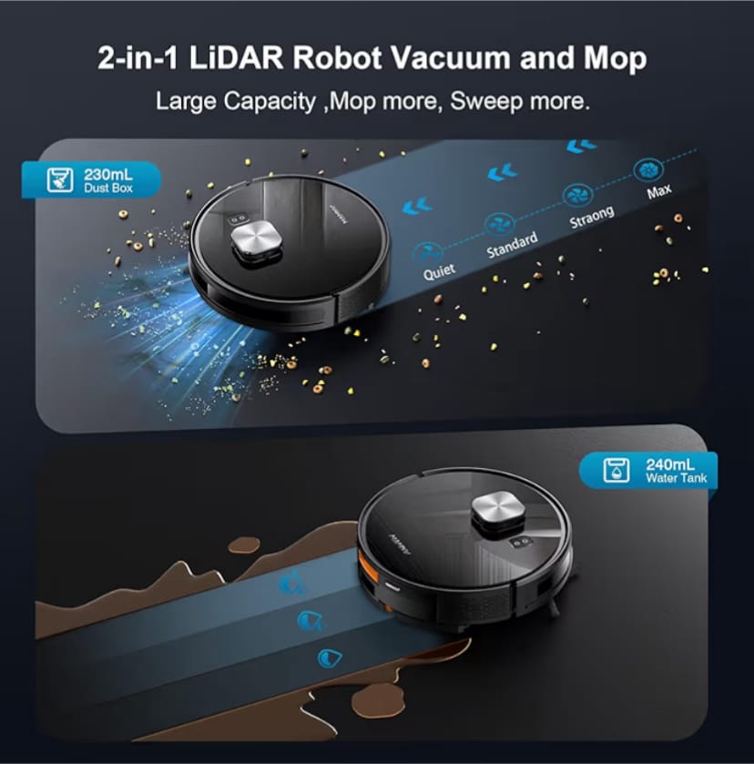 Robot Vacuum Cleaner with Smart Mapping