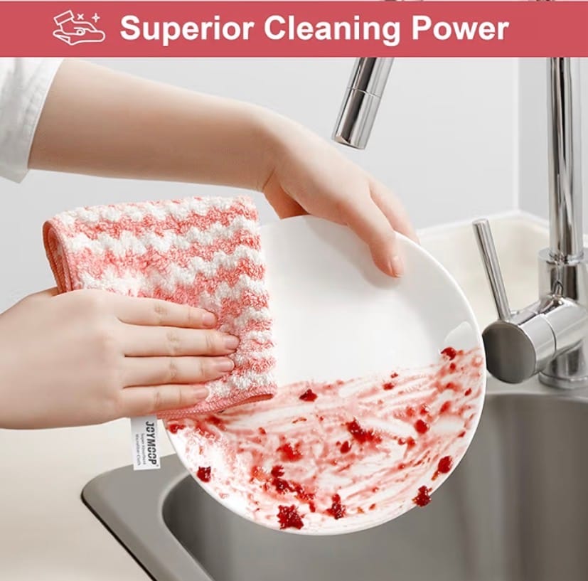 Reusable Microfiber Cleaning Cloth Set