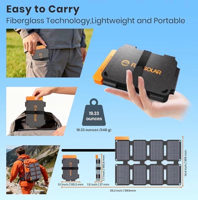 Solar Phone Charger for Travel