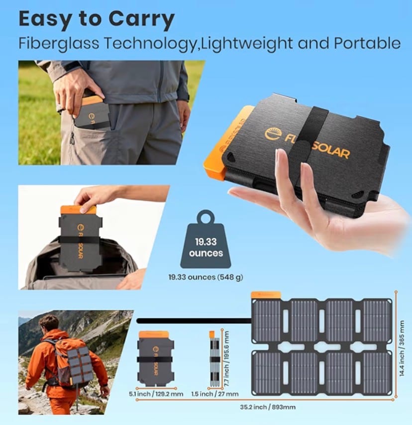 
Foldable Solar Panel Charger