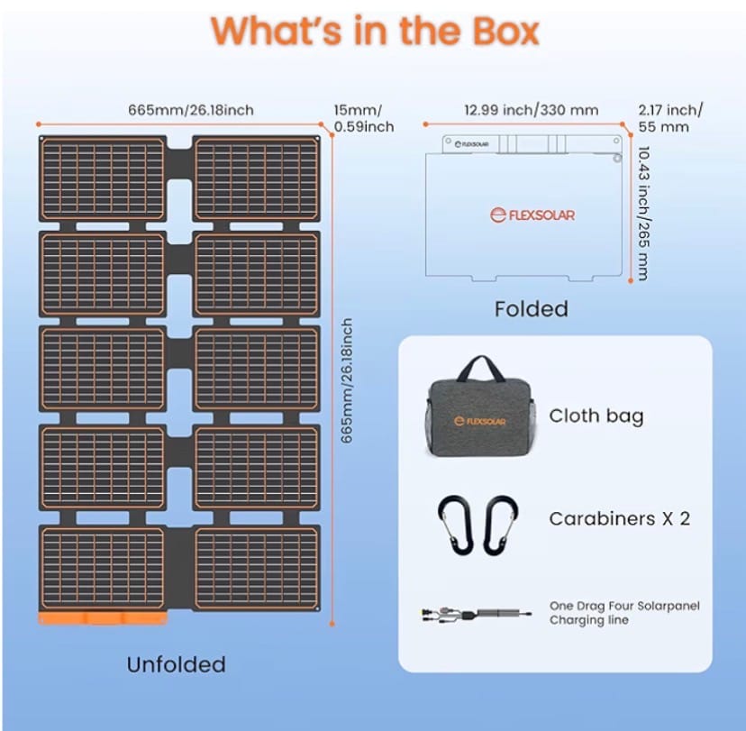 
Foldable Solar Panel Charger
