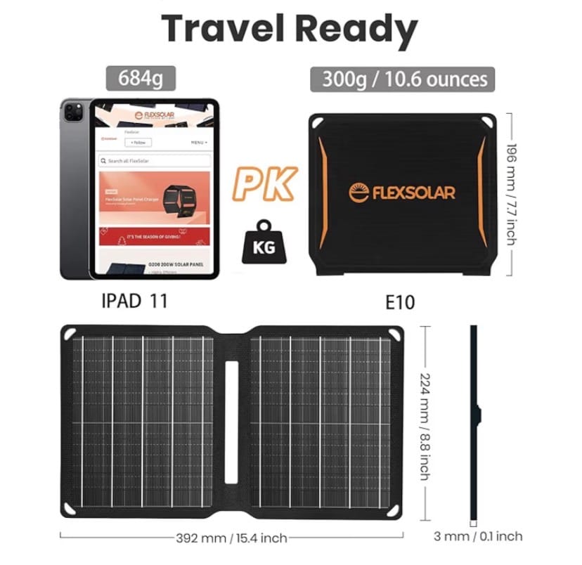 Solar Power Bank for Travel
