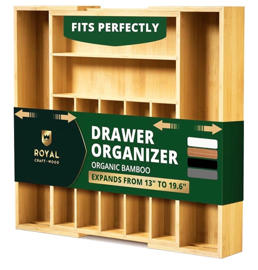 Bamboo Kitchen Organizer