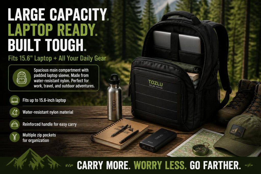 Solar Backpack with USB
