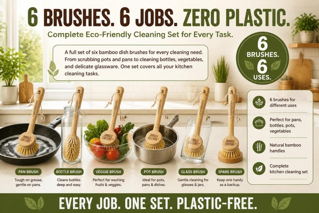Eco Dish Brush Set