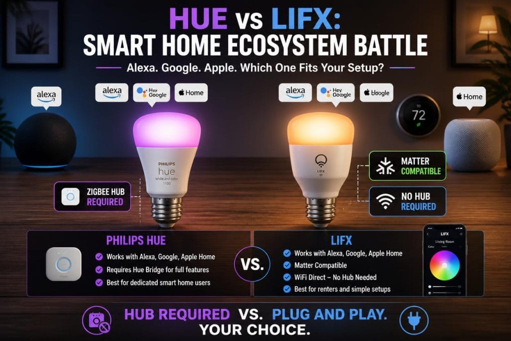 Philips Hue vs LIFX Smart Bulb