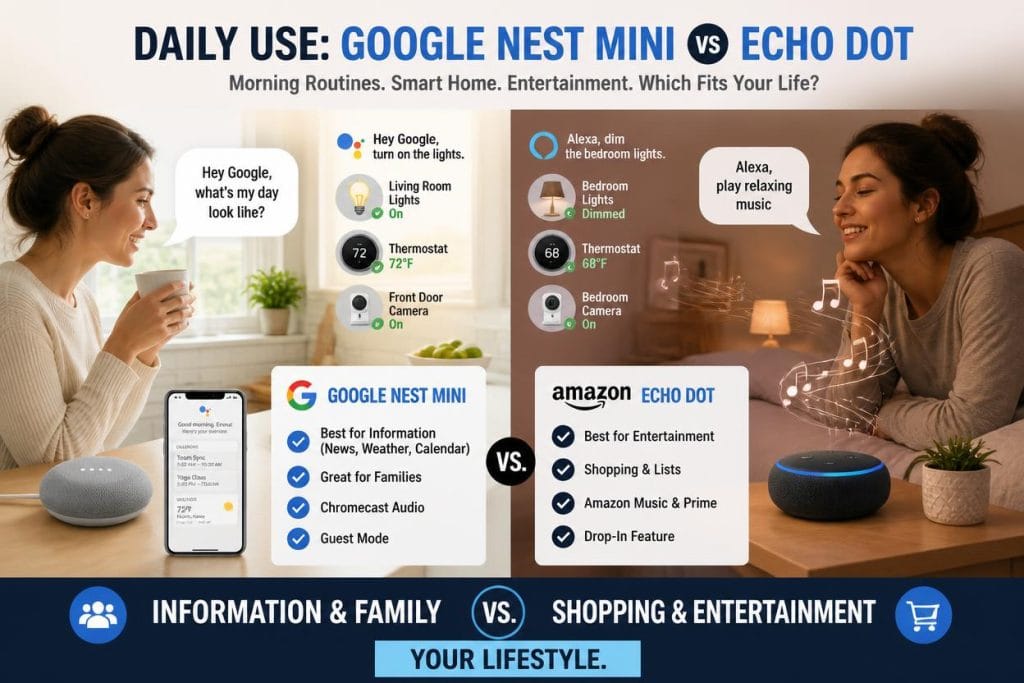 Amazon Echo vs Google Nest Mini
