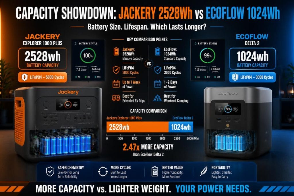 Jackery 1000 vs EcoFlow Delta 2