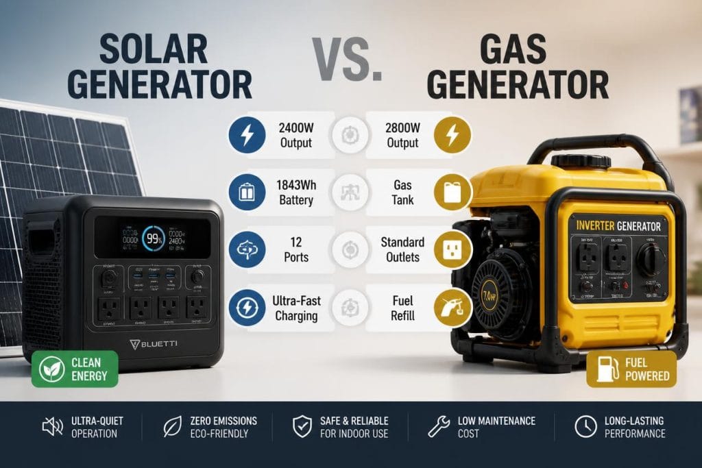 
Solar Generator vs Gas Generator