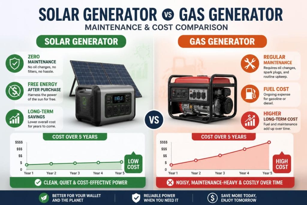 
Solar Generator vs Gas Generator