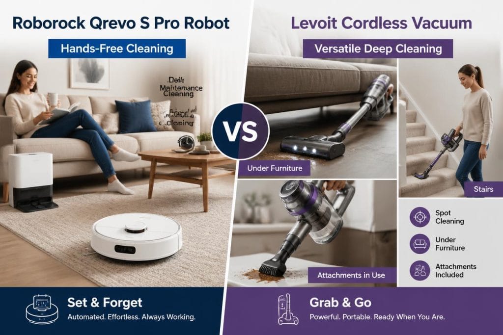 Robot Vacuum vs Cordless Vacuum