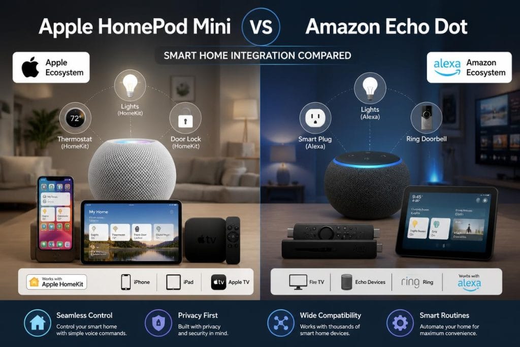 Apple HomePod Mini vs Echo Dot