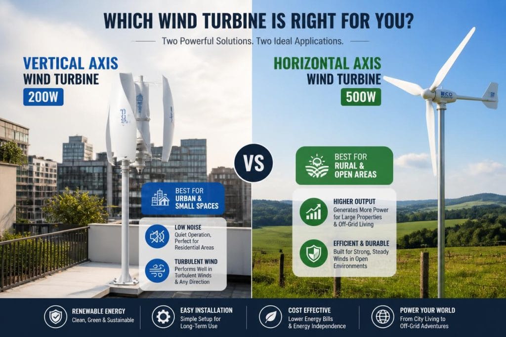 Vertical Wind Turbine vs Horizontal Turbine