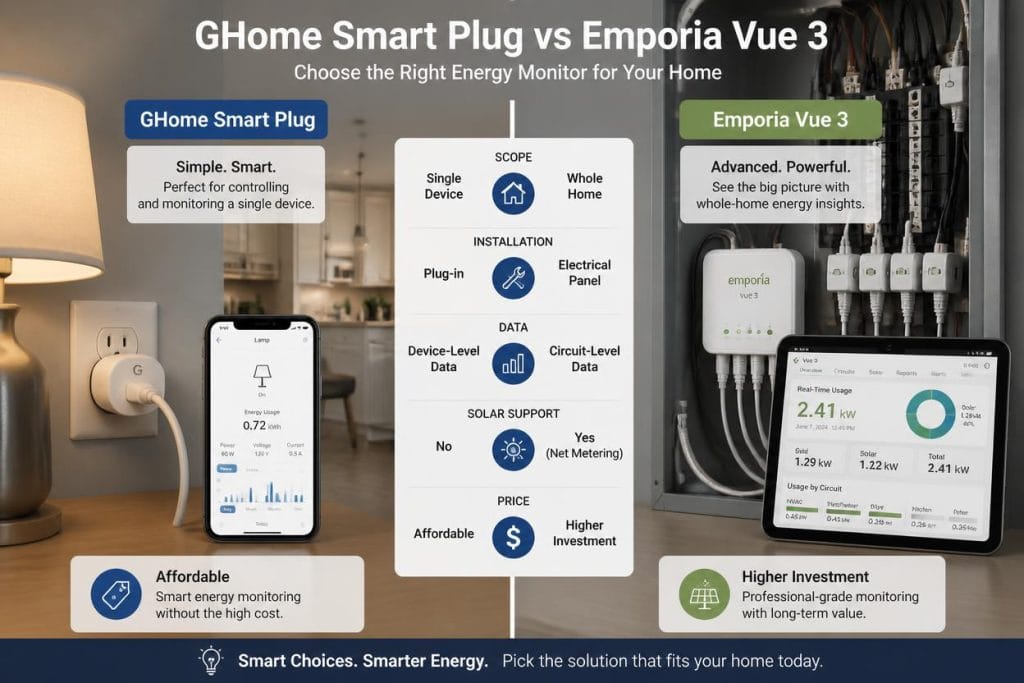 Smart Plug Energy Monitor vs Whole Home Monitor