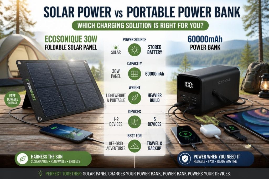 Solar Power Bank vs Regular Power Bank