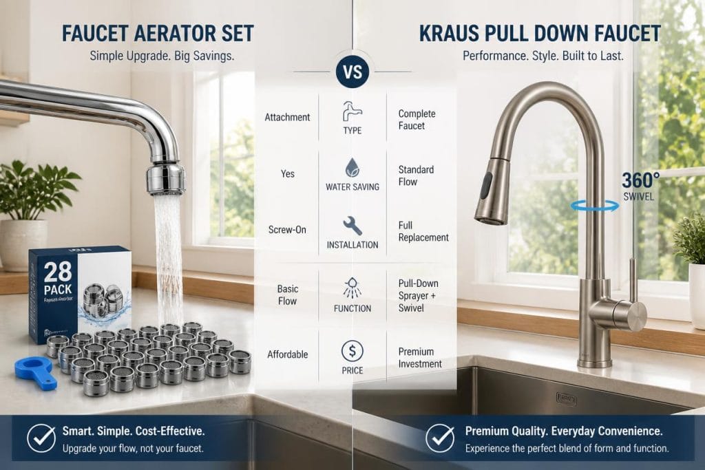 Faucet Aerator vs Standard Faucet