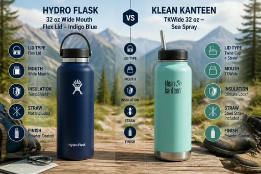 Hydro Flask vs Klean Kanteen