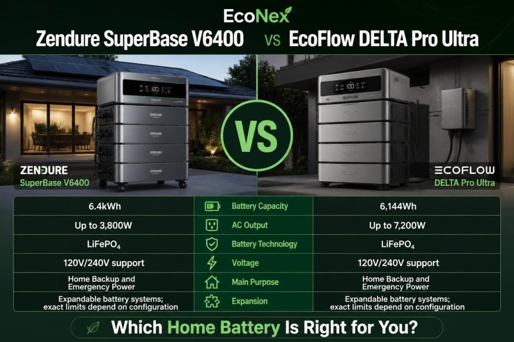 
Zendure SuperBase V6400 vs EcoFlow DELTA Pro Ultra