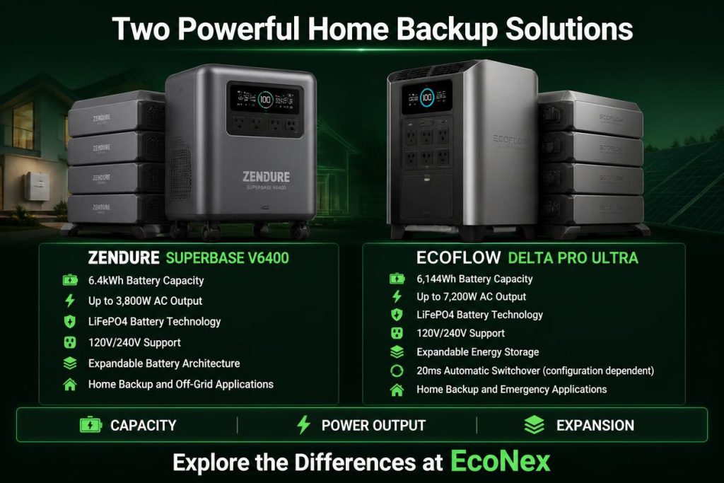 
Zendure SuperBase V6400 vs EcoFlow DELTA Pro Ultra