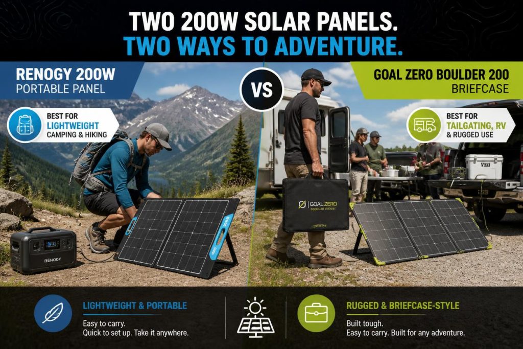 Review: Renogy 200W Portable Solar Panel vs Goal Zero Boulder 200 – Which One Is Worth Your Money in 2026? 6 Renogy 200W Portable Solar Panel vs Goal Zero Boulder 200