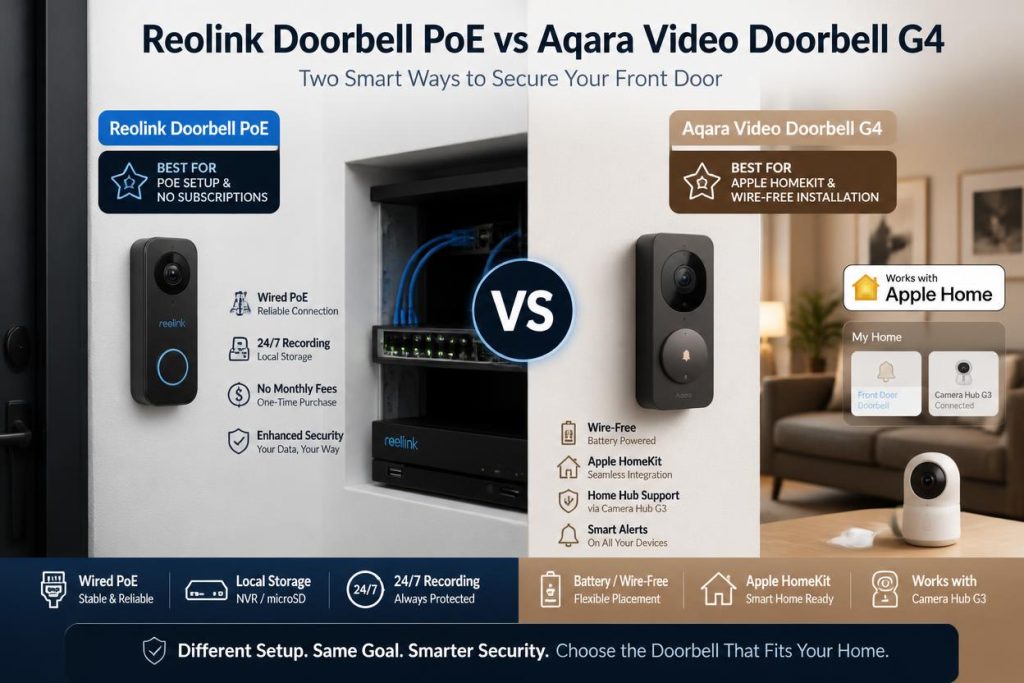 Reolink Doorbell PoE vs Aqara G4 Video Doorbell