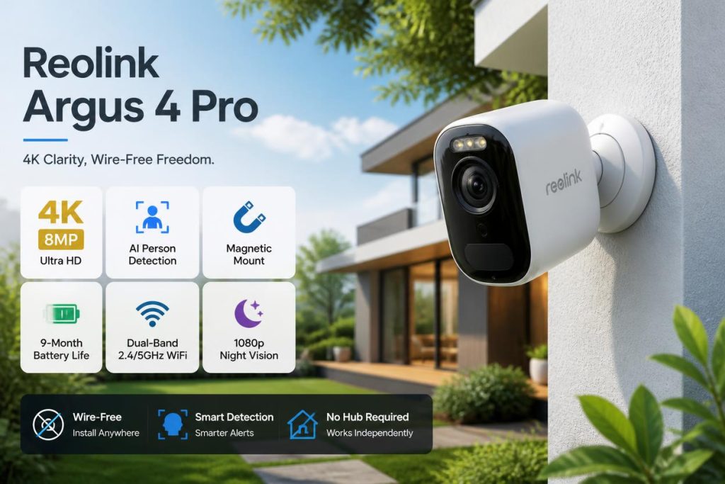 
Reolink Argus 4 Pro vs Blink Outdoor 4 